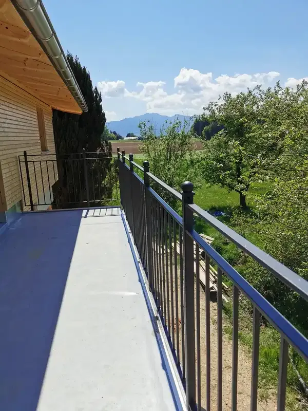 Geländer Stahl mit Zierkugel