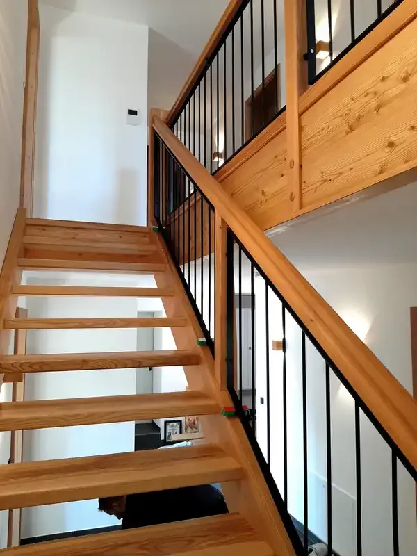 Geländer innen Stahl schwarz